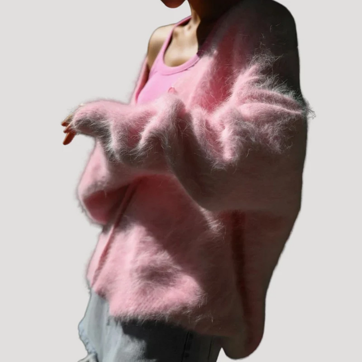 Women's Knit Cardigan V Neck Button Down Long Sleeve Sweater