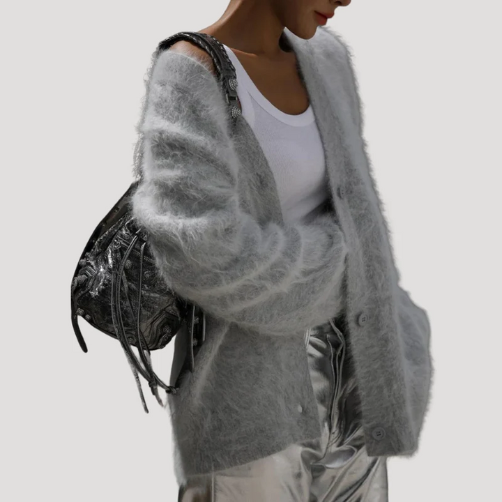 Women's Knit Cardigan V Neck Button Down Long Sleeve Sweater
